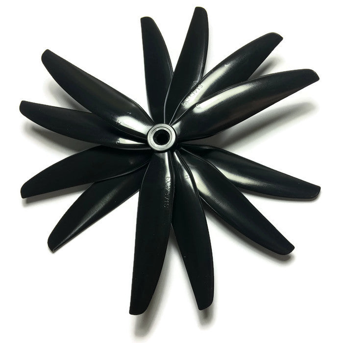 HQProp 6" inch Tri-Blade 6x3x3V1S Props (2cw, 2ccw) Black