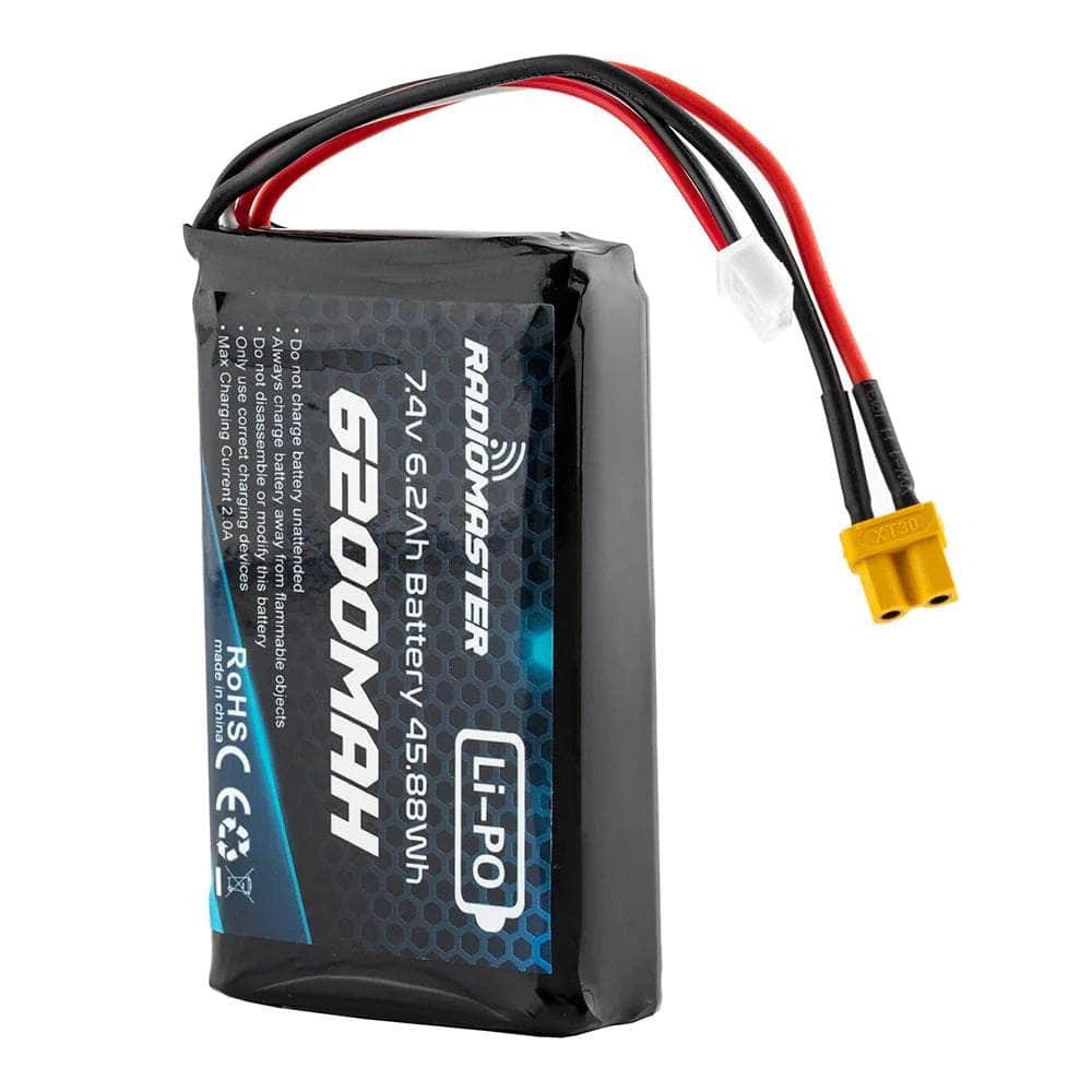 RadioMaster 7.4V 2S 6200mAh LiPo Battery w/ XT30 for Boxer or TX16S Transmitters