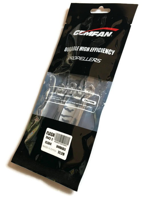 Gemfan 7" Bi-Blade 7042-2 Flash Props (2cw, 2ccw) - Clear