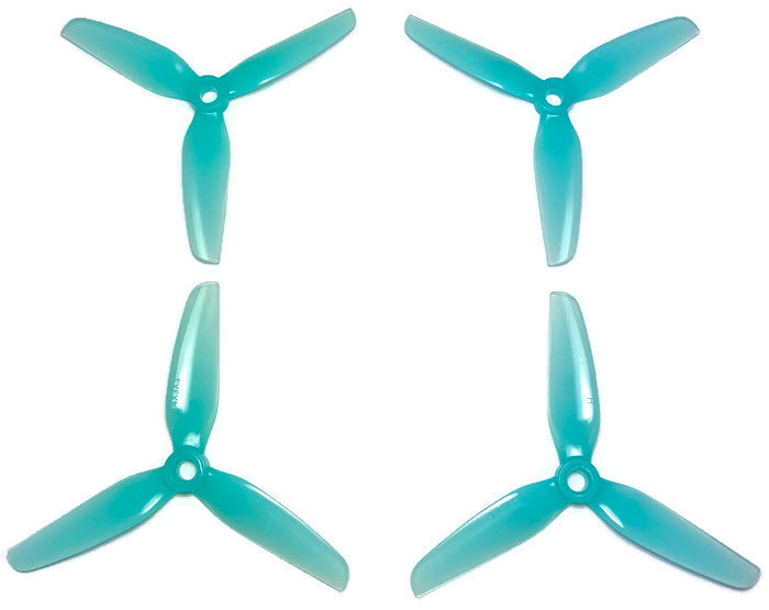 HQProp 4" inch Tri-Blade 4x3x3 - Light Blue (2x CW, 2x CCW)