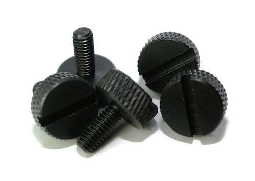 M4 Black Anodized Aluminum Thumb Screws (5 pieces)
