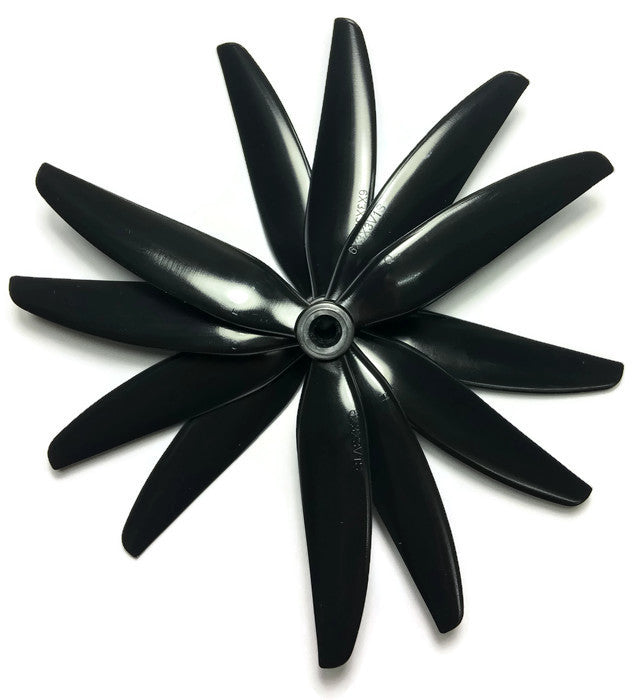 HQProp 6" inch Tri-Blade 6x3x3V1S Props (2cw, 2ccw) Black