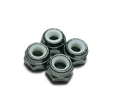 M5 Aluminum Safety Nylock Lock Nuts - CCW - (4 Pieces)