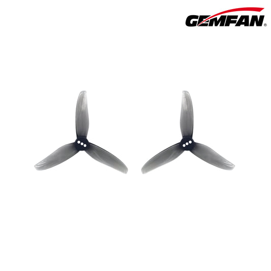 Gemfan 3" Hurricane 3020-3 Blade Prop Set (2 CW, 2 CCW) 2.0mm T-Mount - Clear Gray