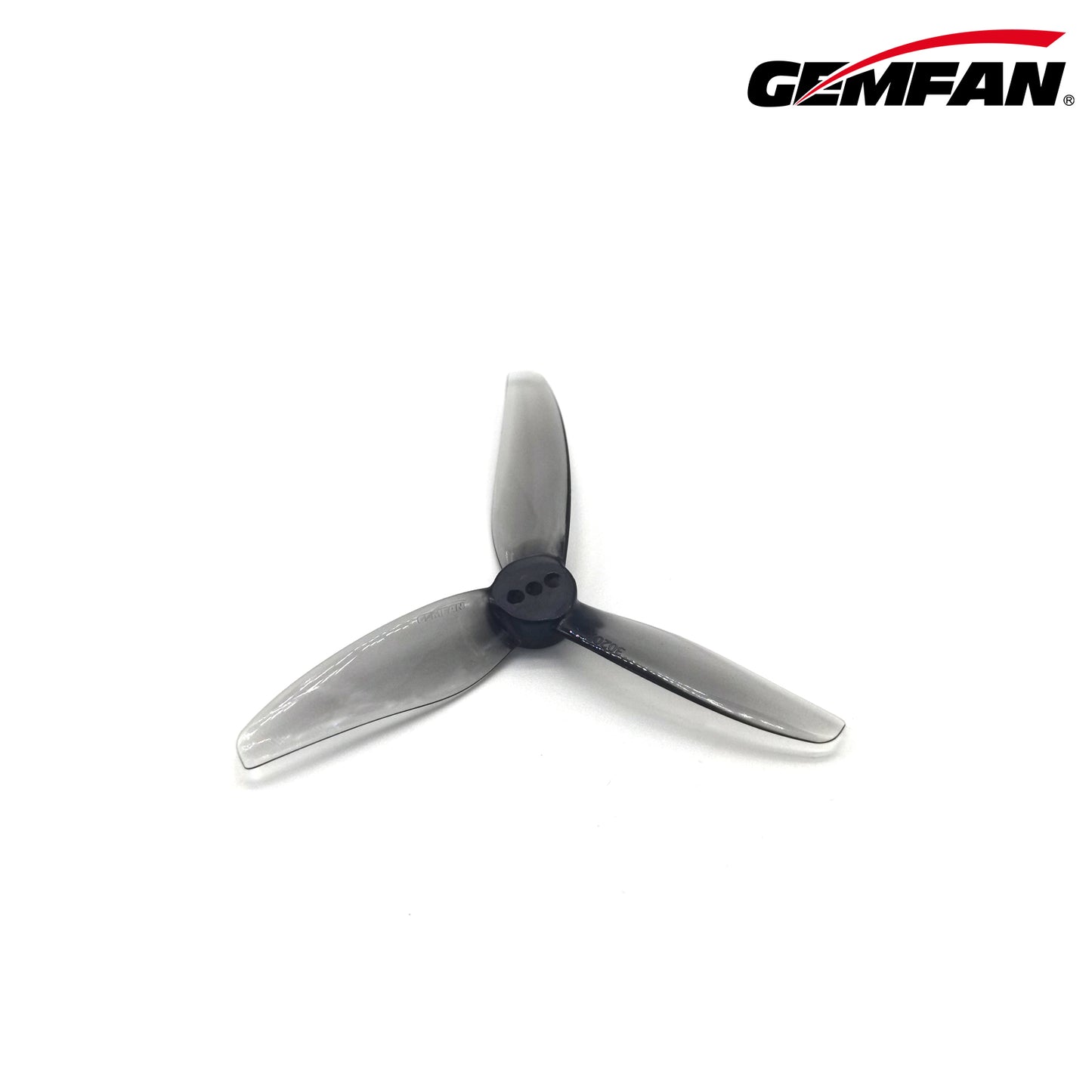 Gemfan 3" Hurricane 3020-3 Blade Prop Set (2 CW, 2 CCW) 2.0mm T-Mount - Clear Gray