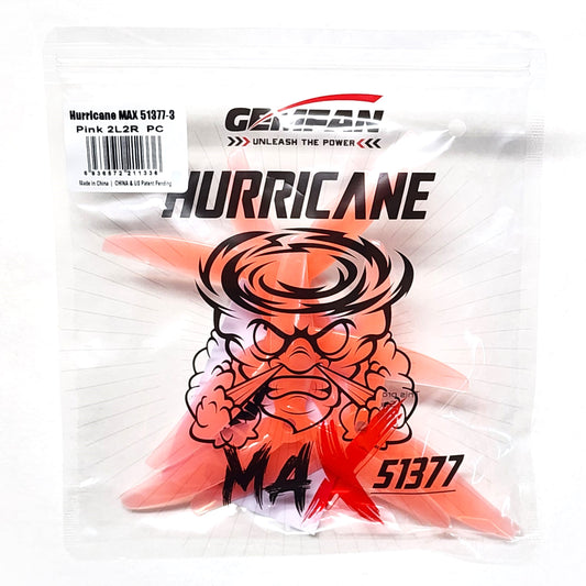 Gemfan 5" Hurricane Max 51377 Racing Prop Set (2 CW, 2 CCW) - Choose Color