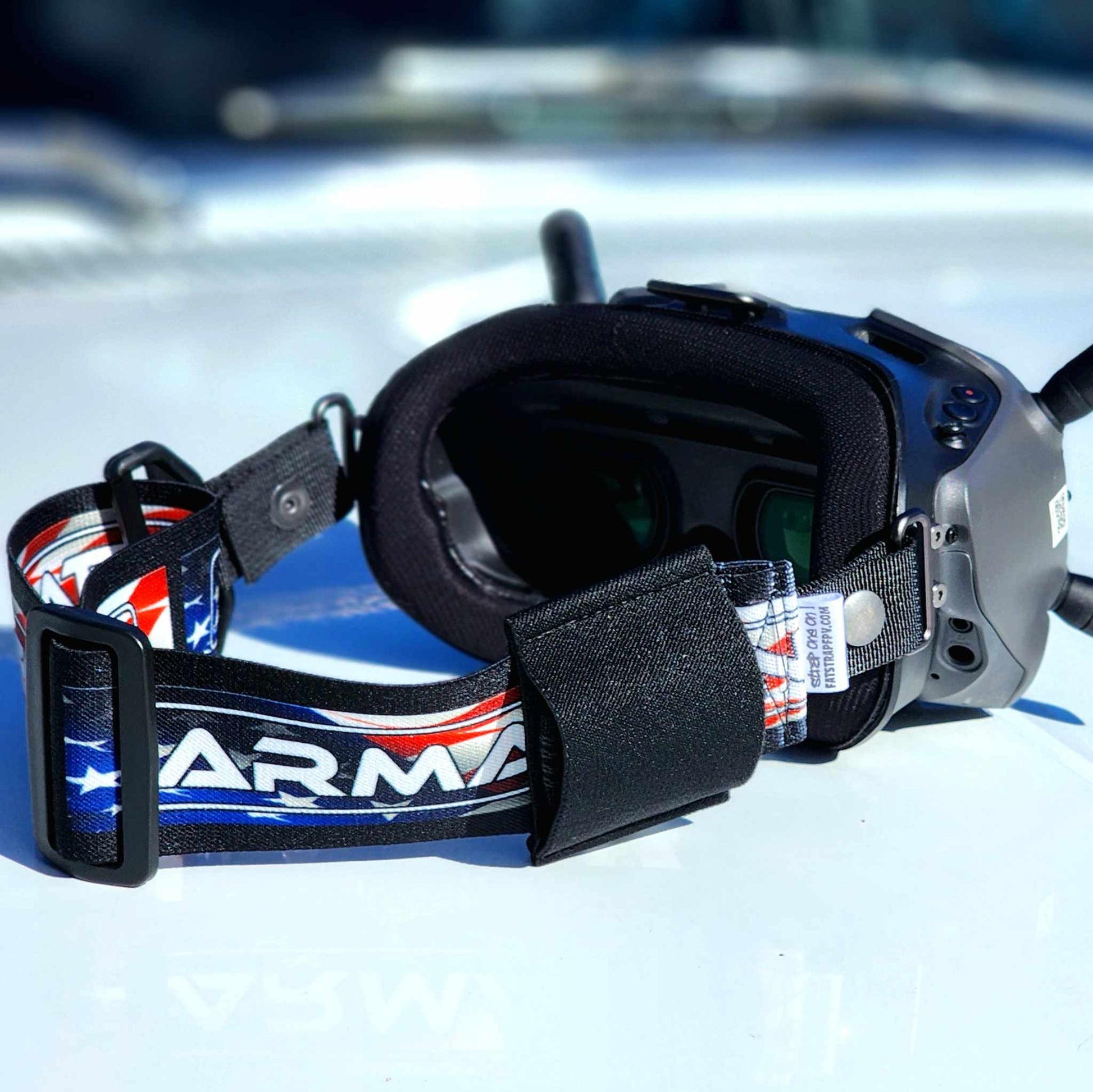 custom fpv goggle straps Armattan Quads 2" Goggle Strap by Fat Straps