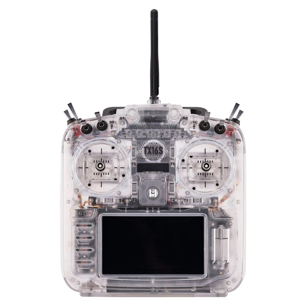 RadioMaster TX16S MKII EdgeTX Radio Transmitter w/ V4.0 Hall Gimbals - MCK RGB Transparent Edition - ELRS 2.4GHz