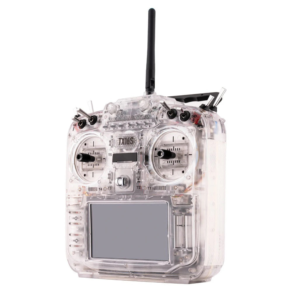 RadioMaster TX16S MKII EdgeTX Radio Transmitter w/ V4.0 Hall Gimbals - MCK RGB Transparent Edition - ELRS 2.4GHz