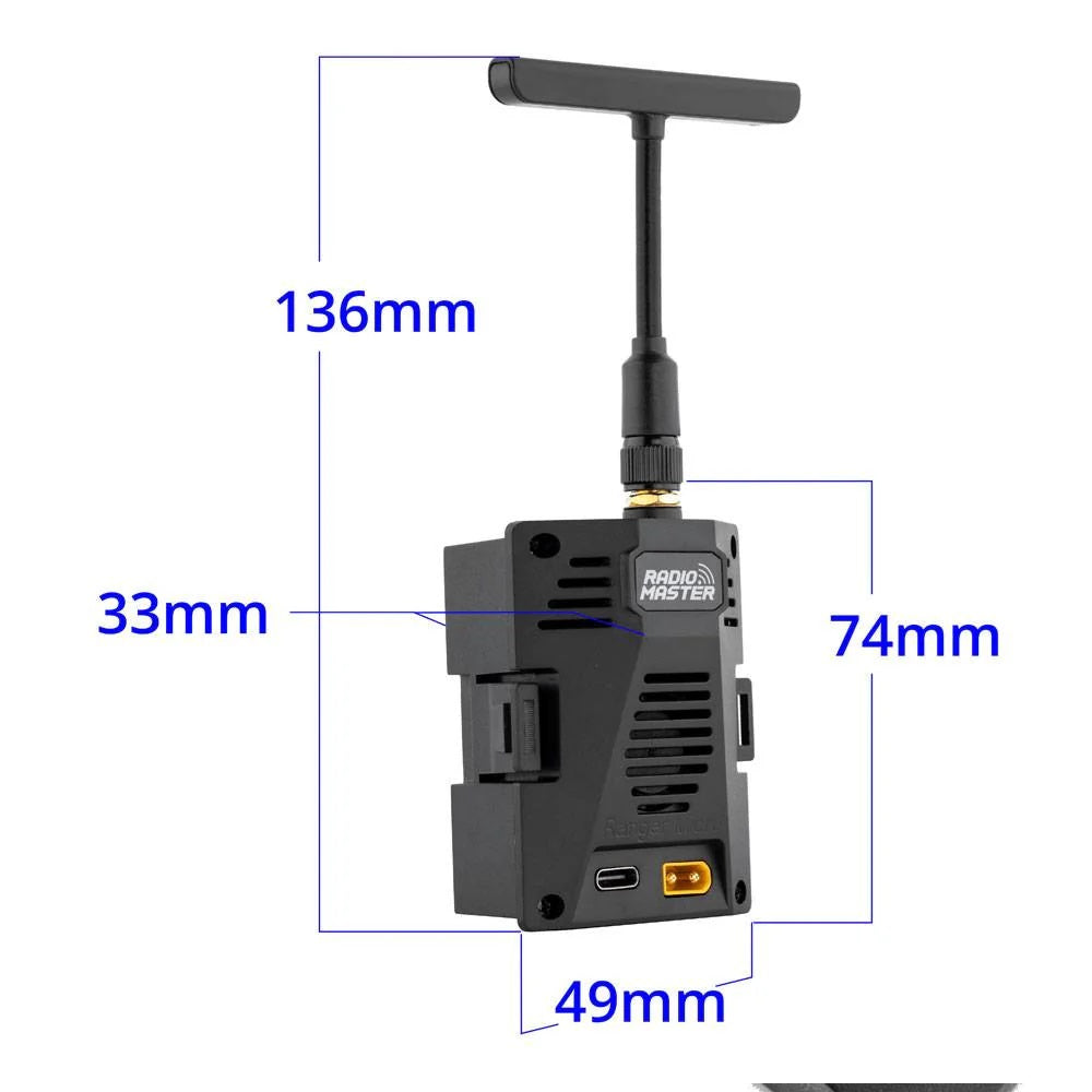 Radiomaster Ranger Micro 2.4GHZ ELRS Transmitter Module w/ T Antenna