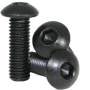 12mm M3 Steel Button Head Screw Black Anodized (10 pieces)