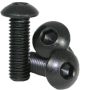 30mm M3 Steel Button Head Screw Black Anodized (10 pieces)